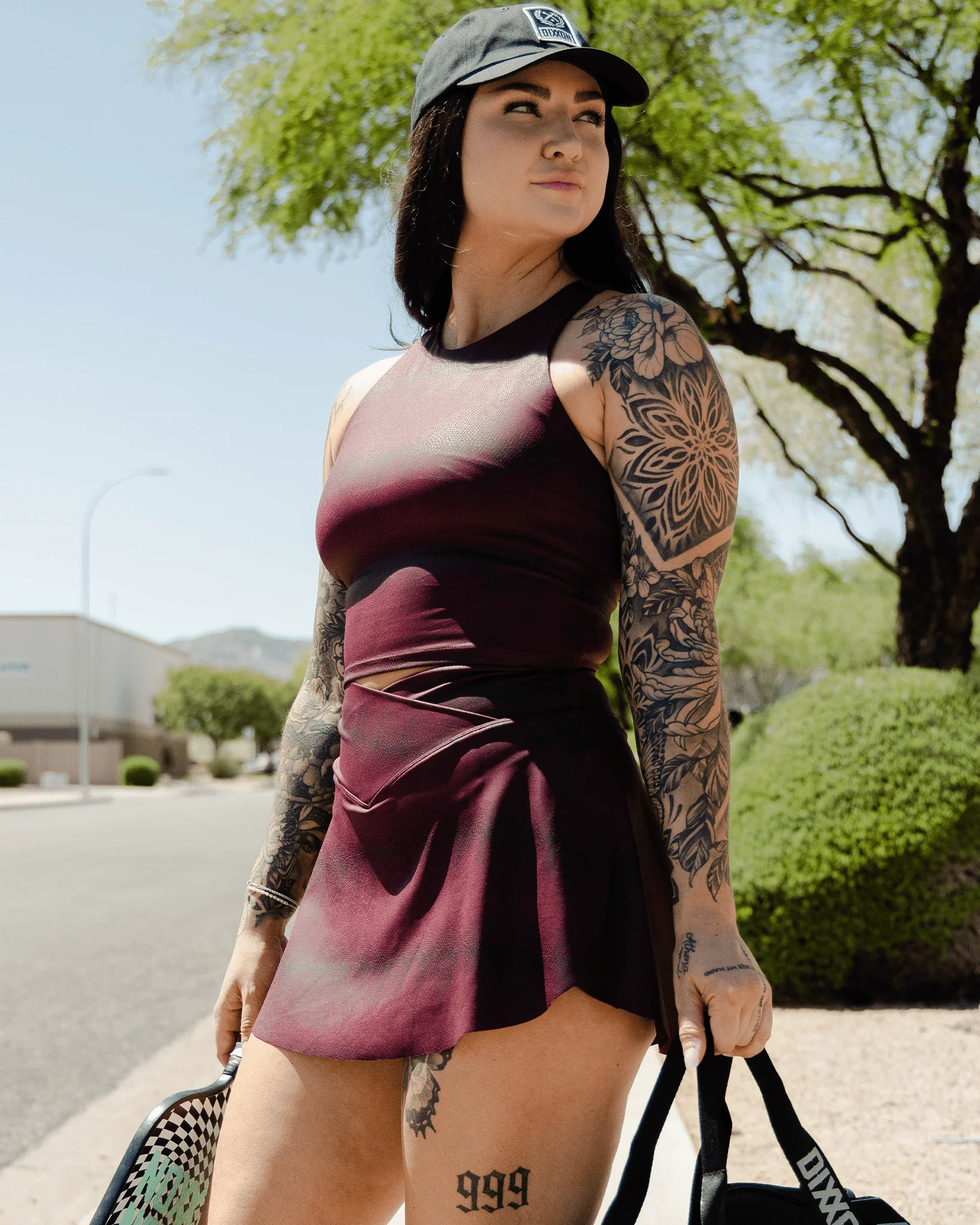 Women's Red Racer Skort - Image 6