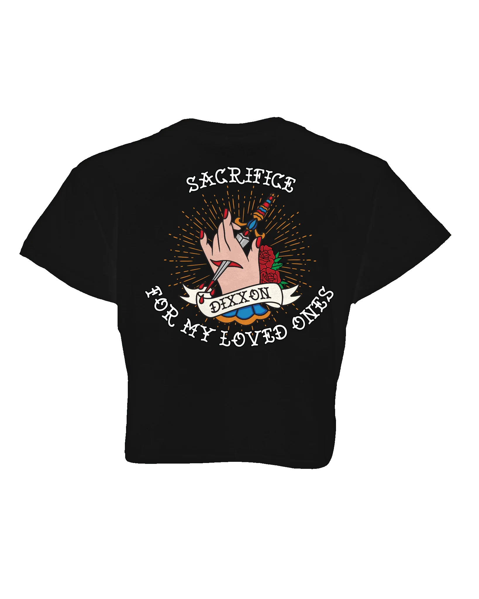 Women's Sacrifice Crop Top - Black - Image 2