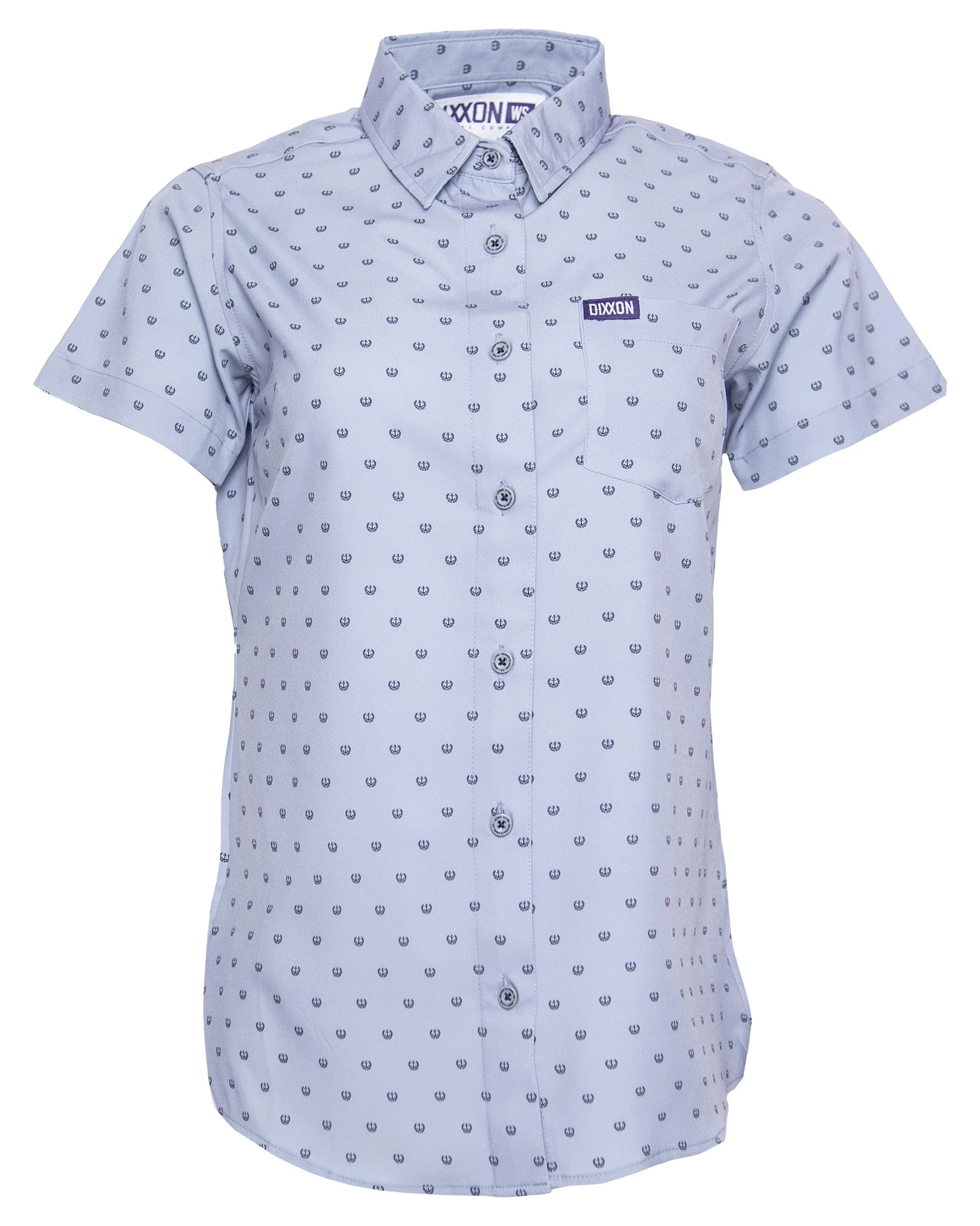 Women's Salty Crest Party Shirt - Black & Gray - Image 2