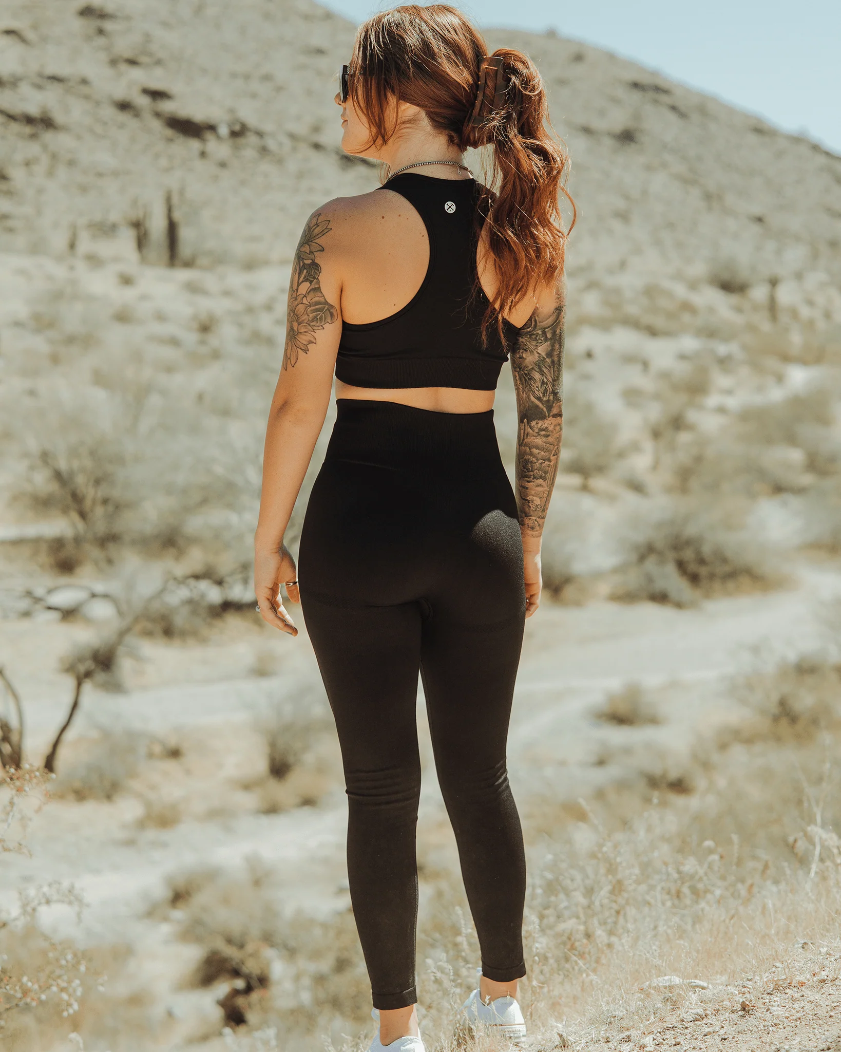 Women's Seamless Leggings - Black - Image 2