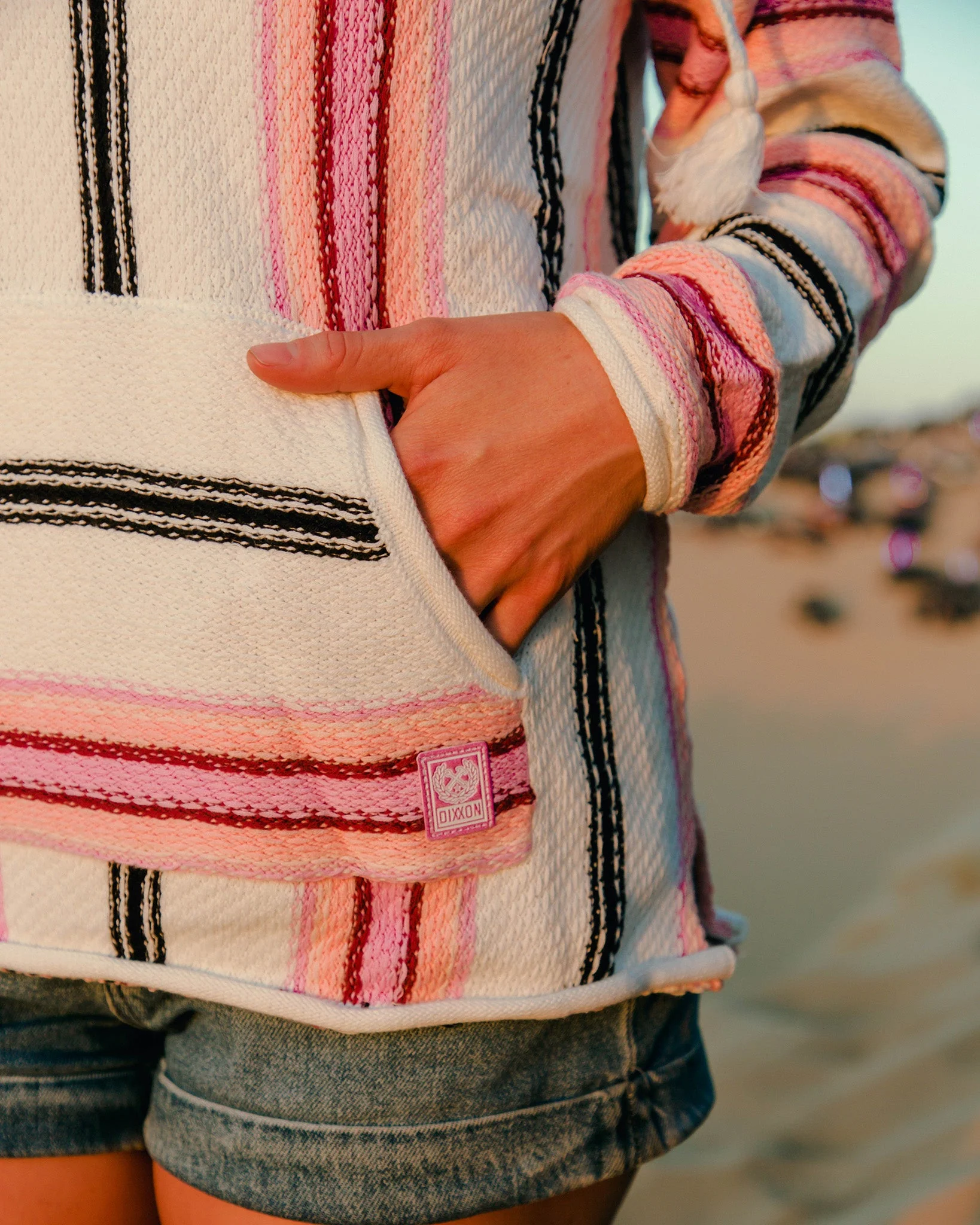 Women's Smuggler Hoodie - Cream & Blush - Image 3