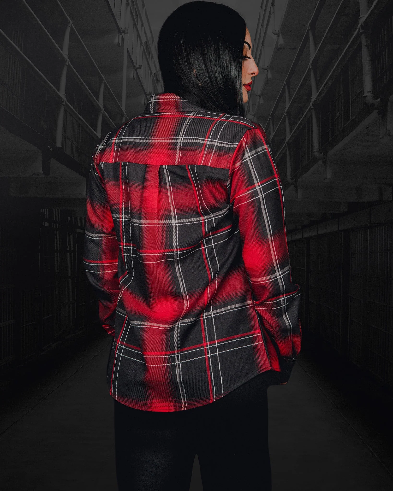 Women's Social Distortion Prison Bound Flannel - Image 3
