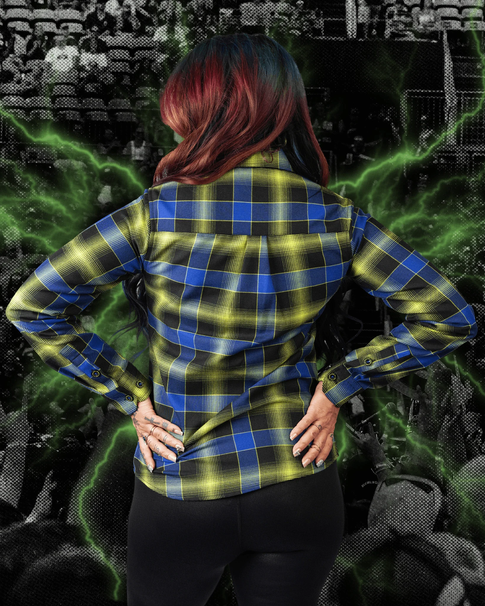 Women's Suicidal Tendencies Adrenaline Addict Flannel - Image 3