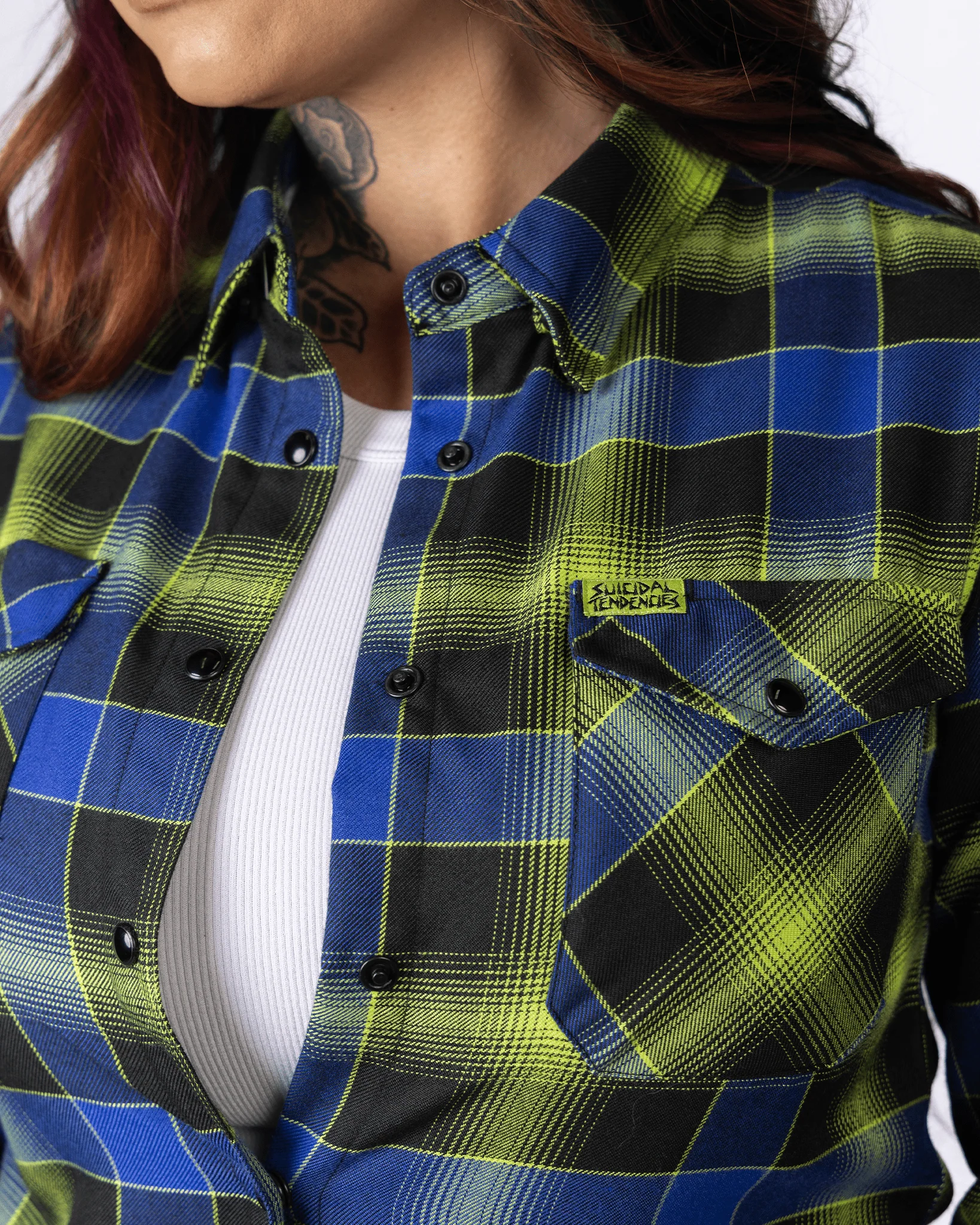 Women's Suicidal Tendencies Adrenaline Addict Flannel - Image 5