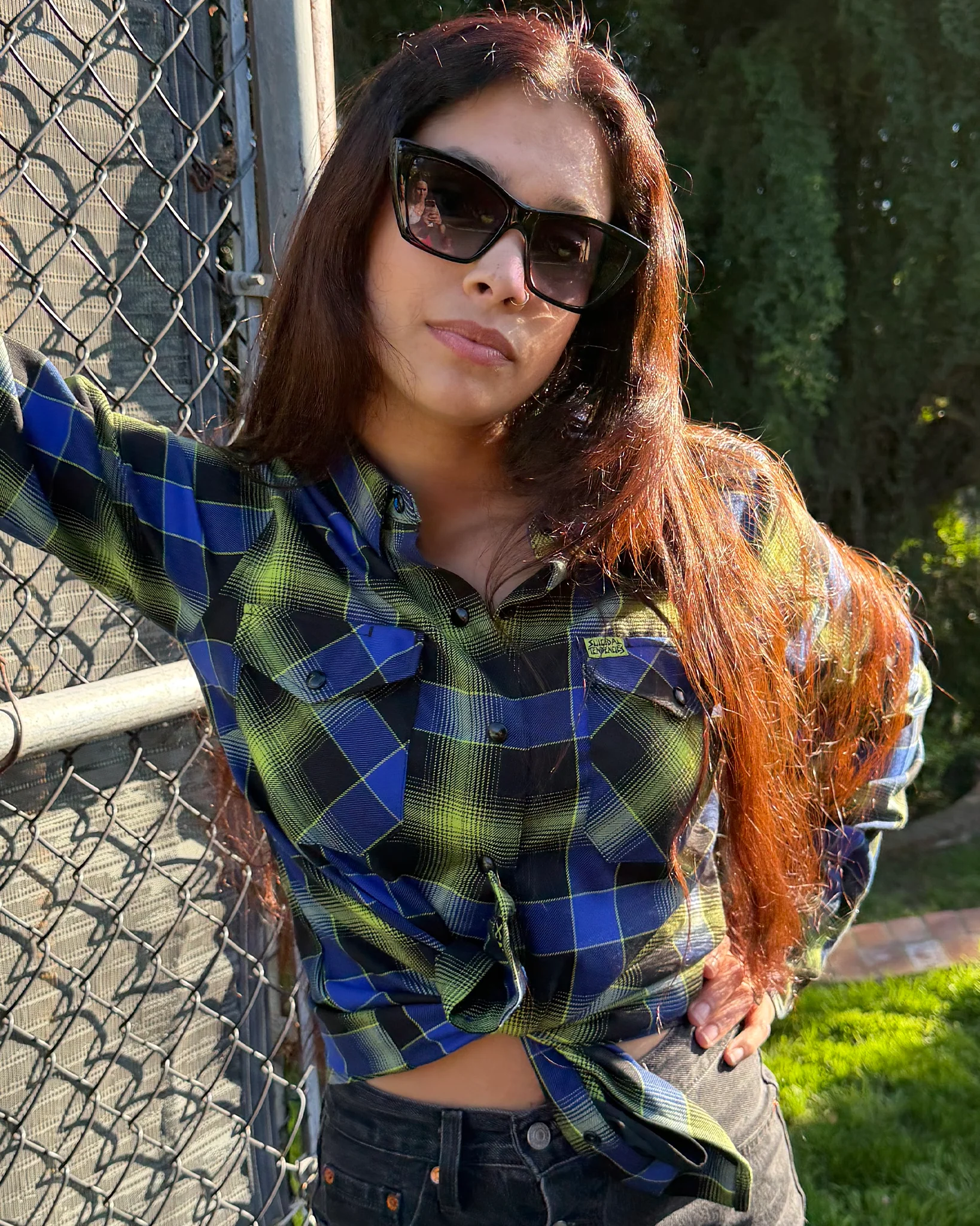 Women's Suicidal Tendencies Adrenaline Addict Flannel - Image 6