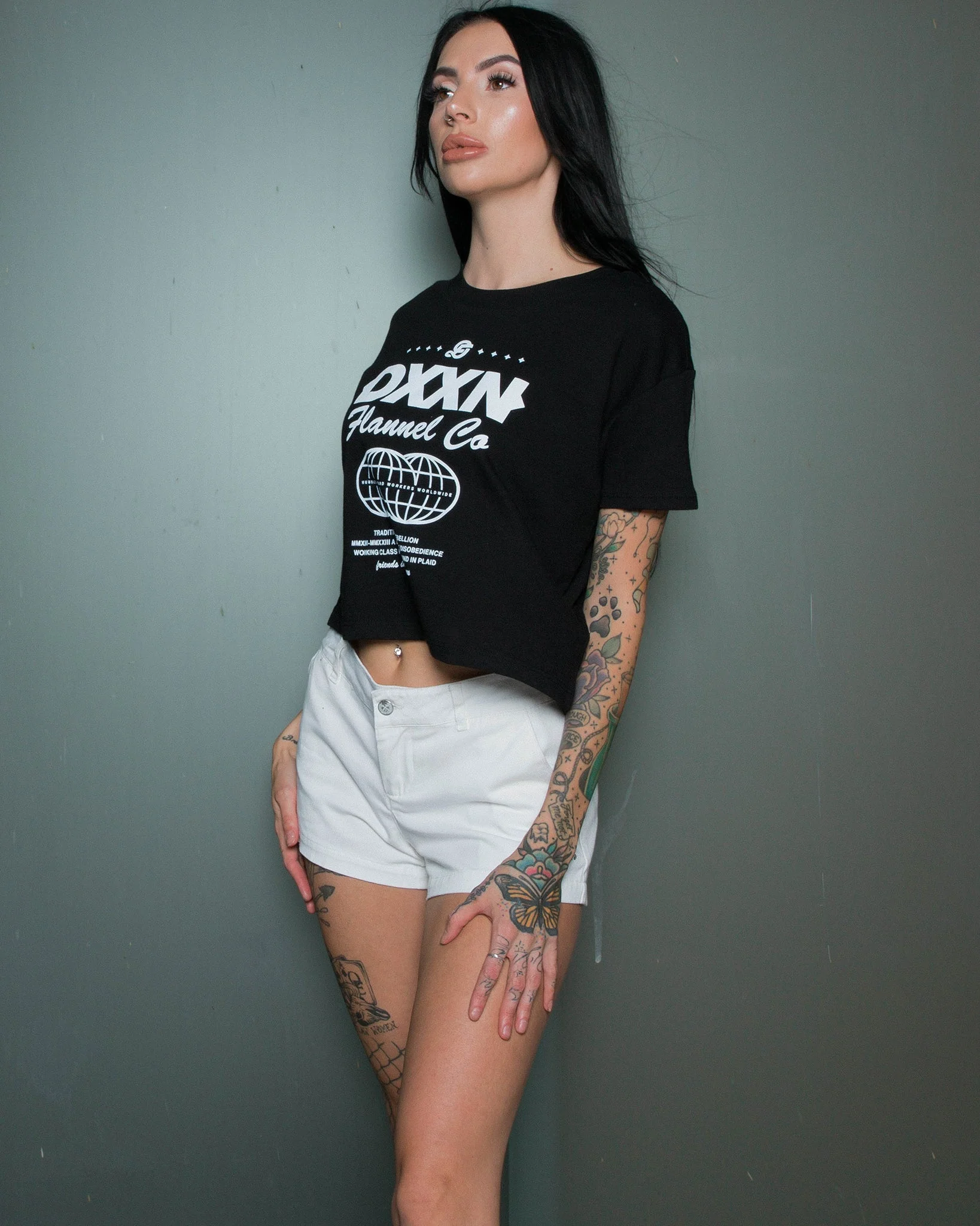 Women's Tech Crop Top - Black - Image 3