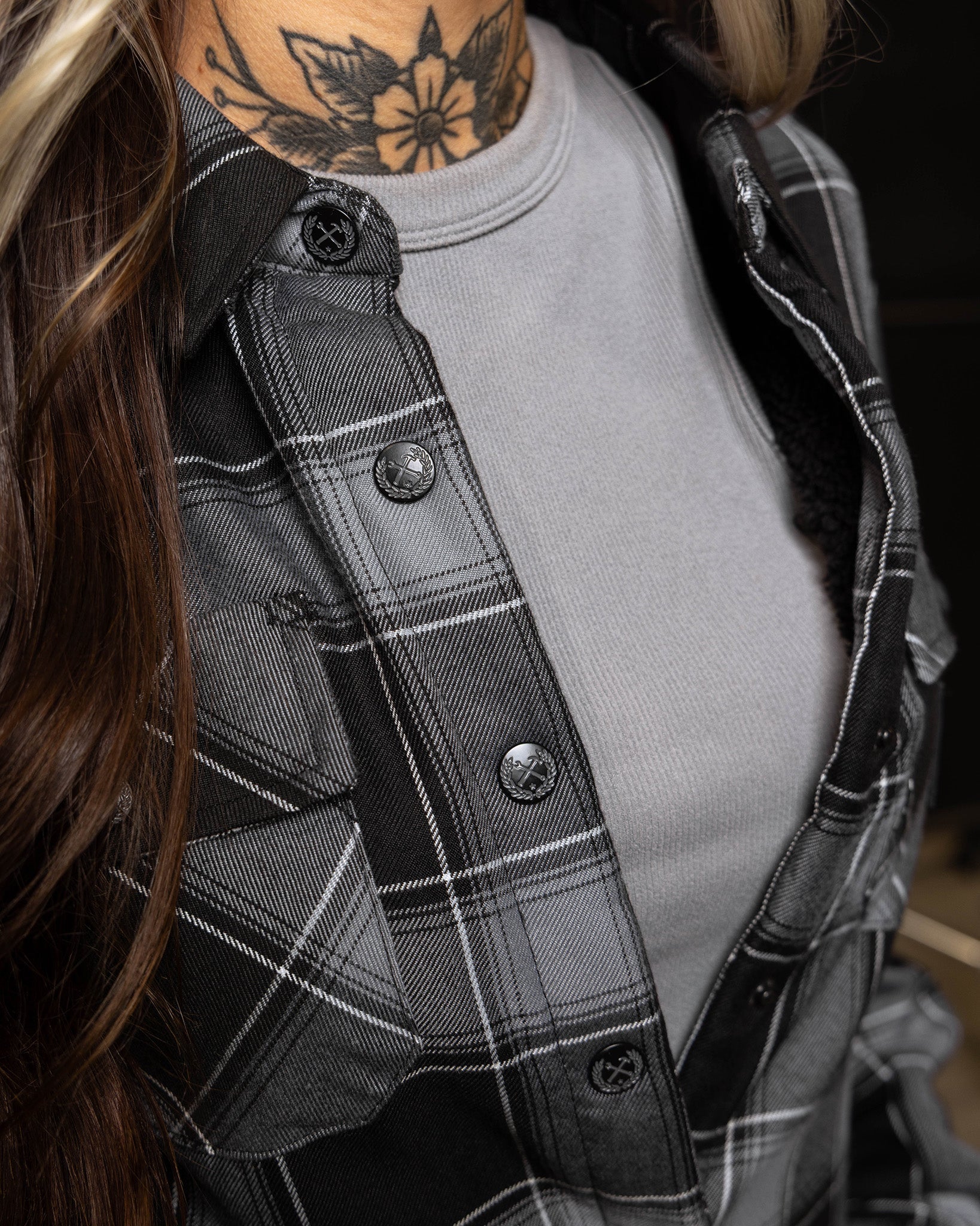 Women's The Graveyard Sherpa Lined Flannel Jacket - Image 4