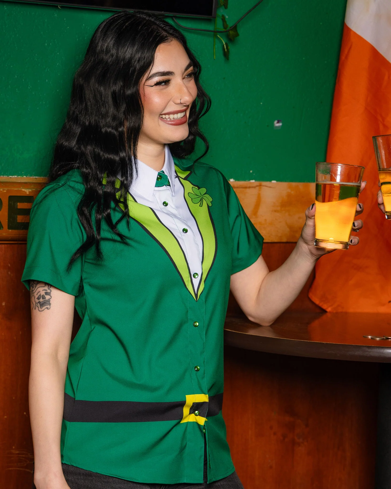 Women's The Irish Tux Party Shirt - Image 3