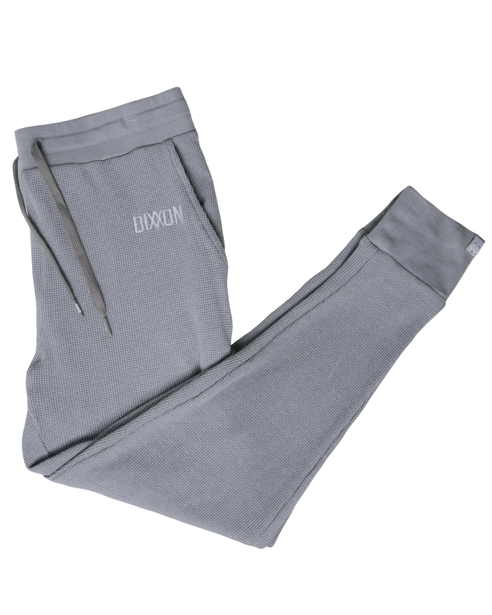 Women's Waffle Knit Joggers - Light Gray - Image 2