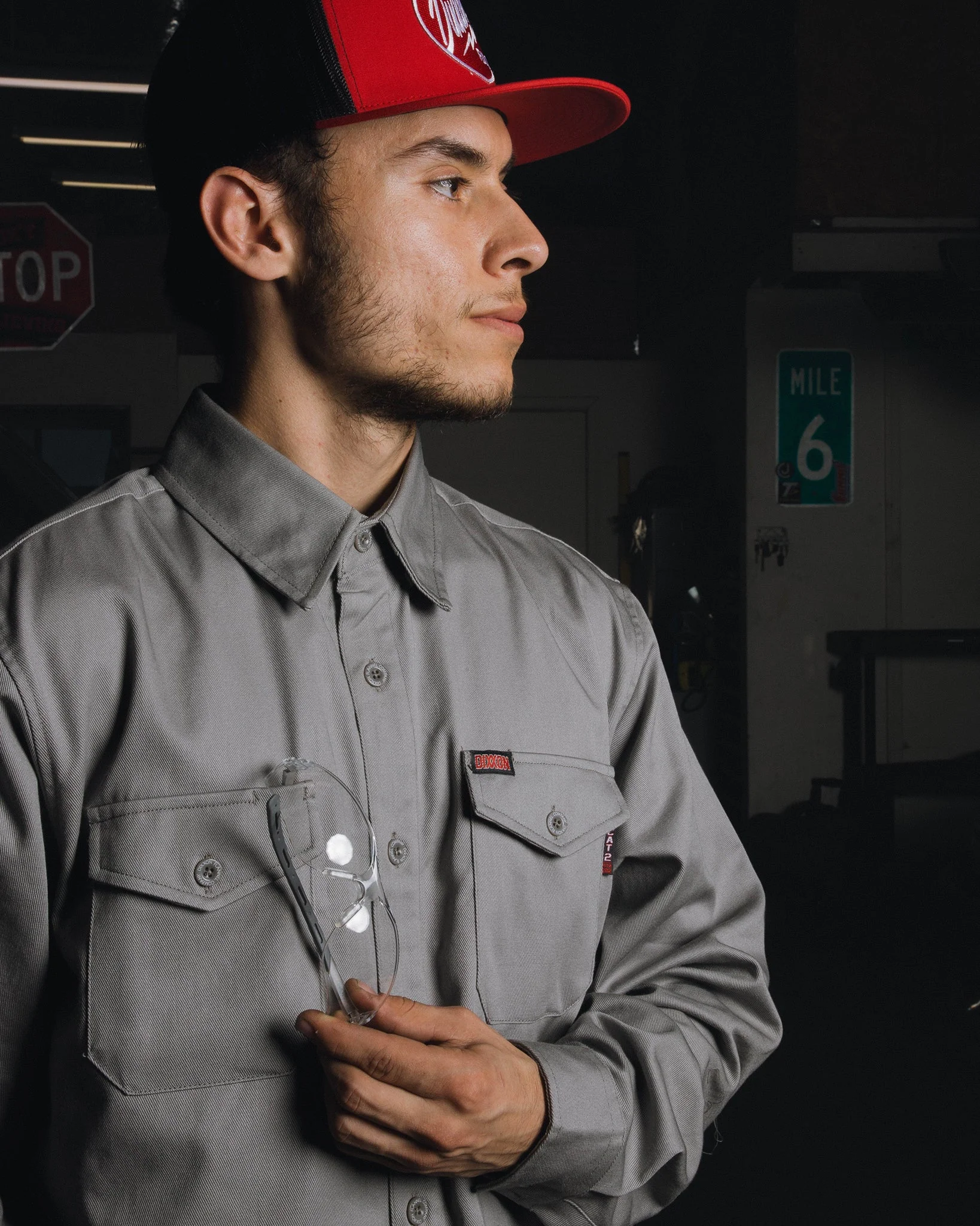 WorkForce FR Work Shirt - Gray - Image 4