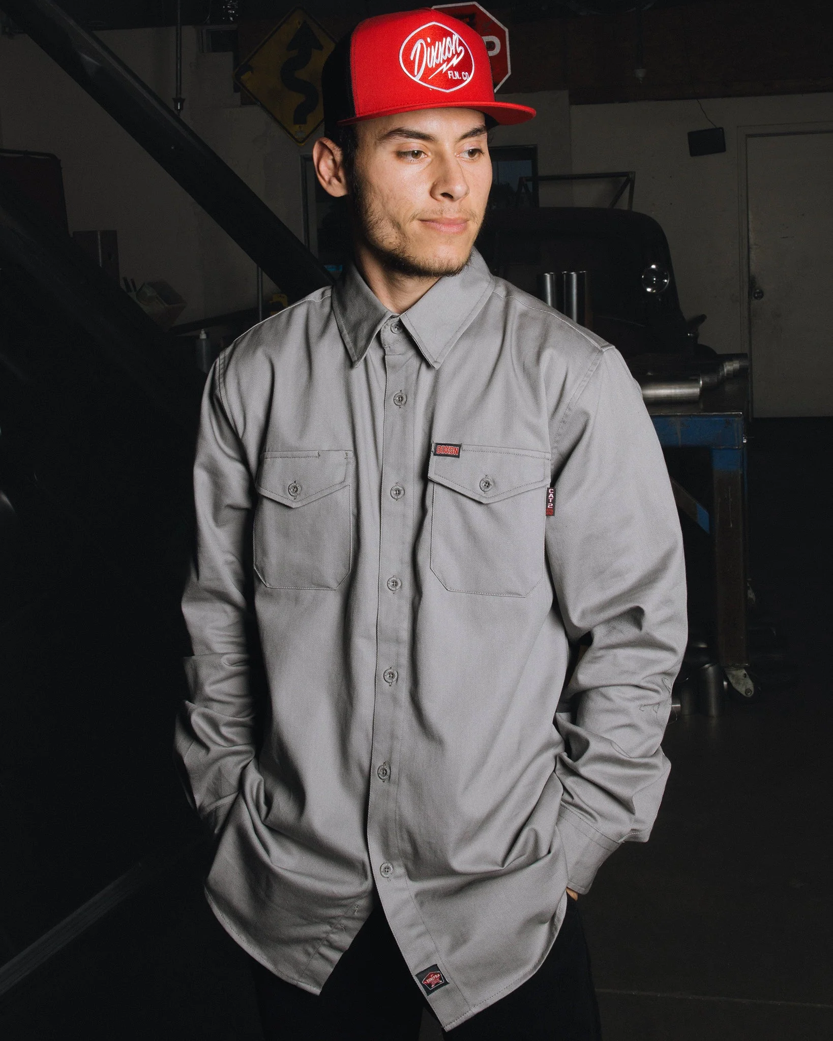 WorkForce FR Work Shirt - Gray - Image 5