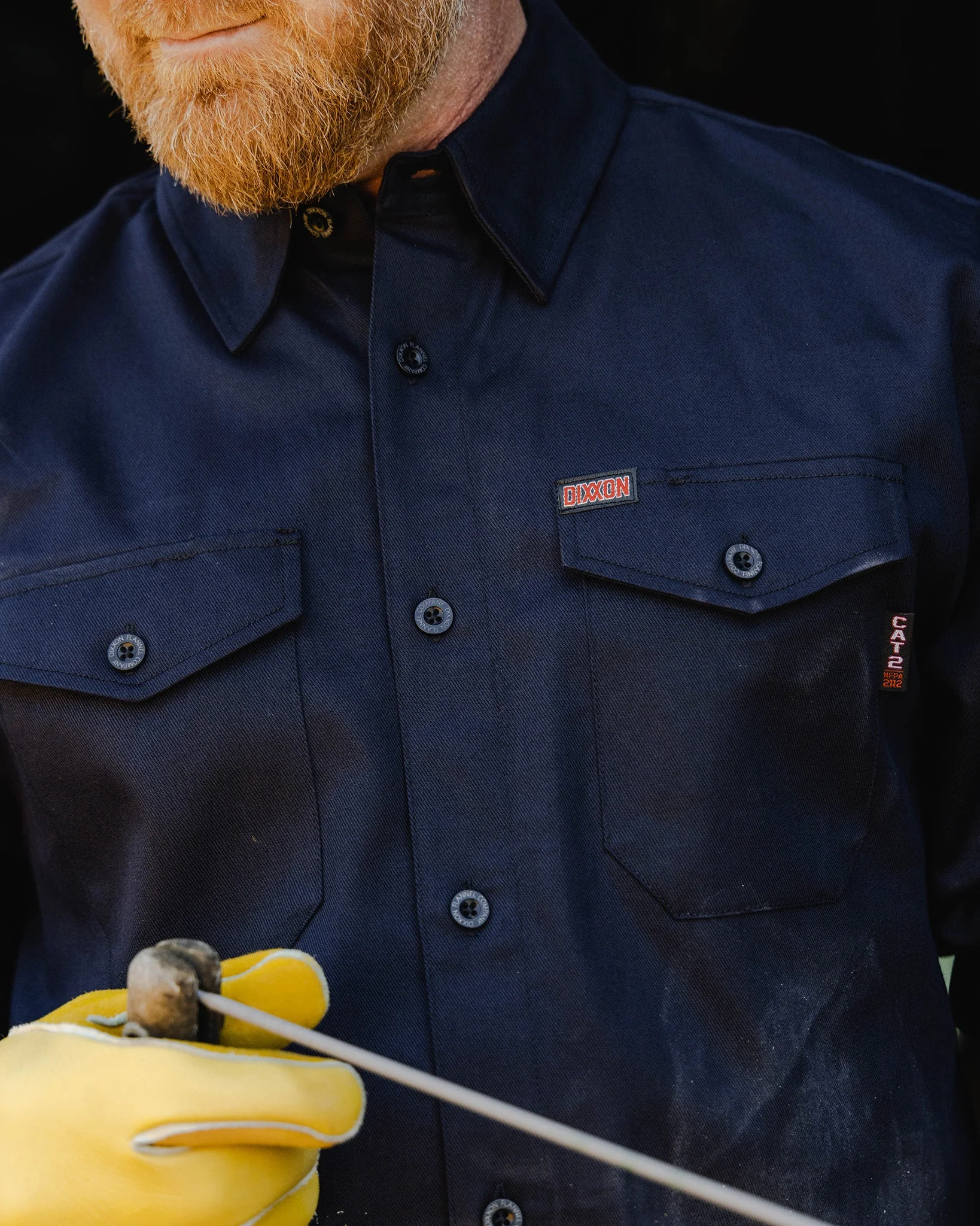 WorkForce FR Work Shirt - Navy - Image 3