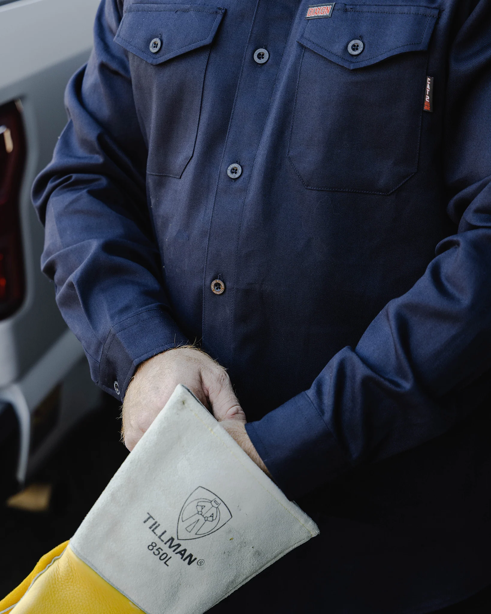 WorkForce FR Work Shirt - Navy - Image 4
