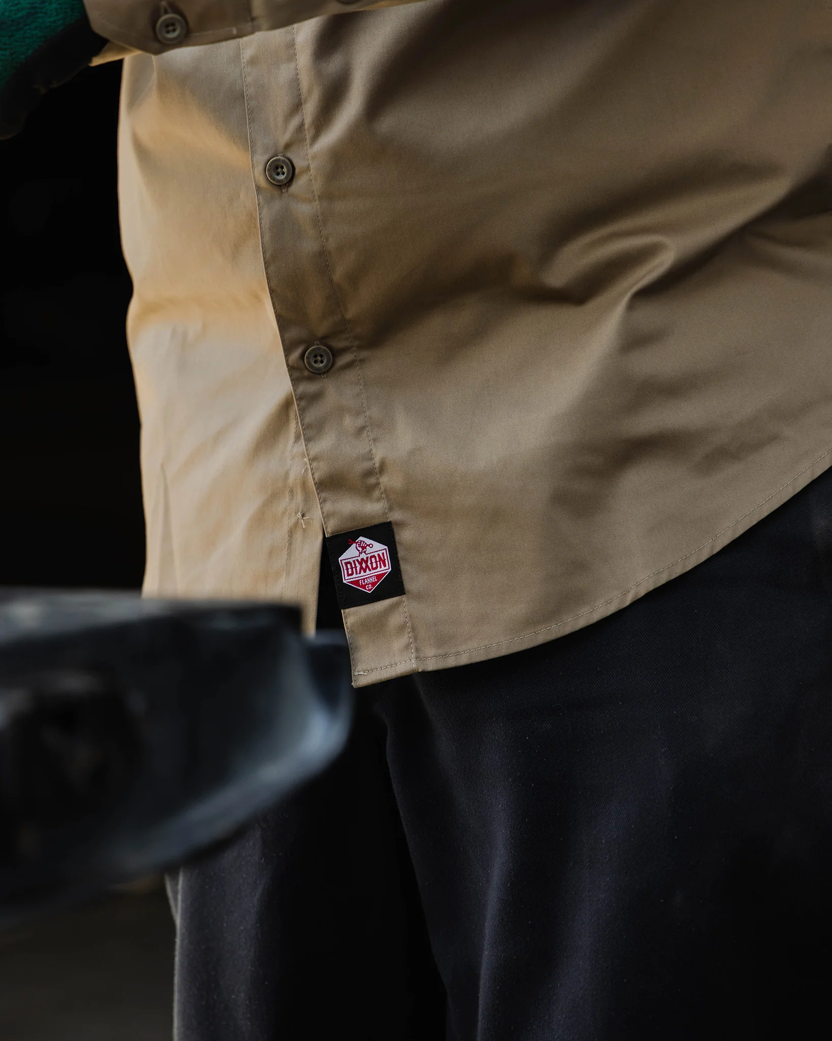 WorkForce Long Sleeve Work Shirt - Khaki - Image 4