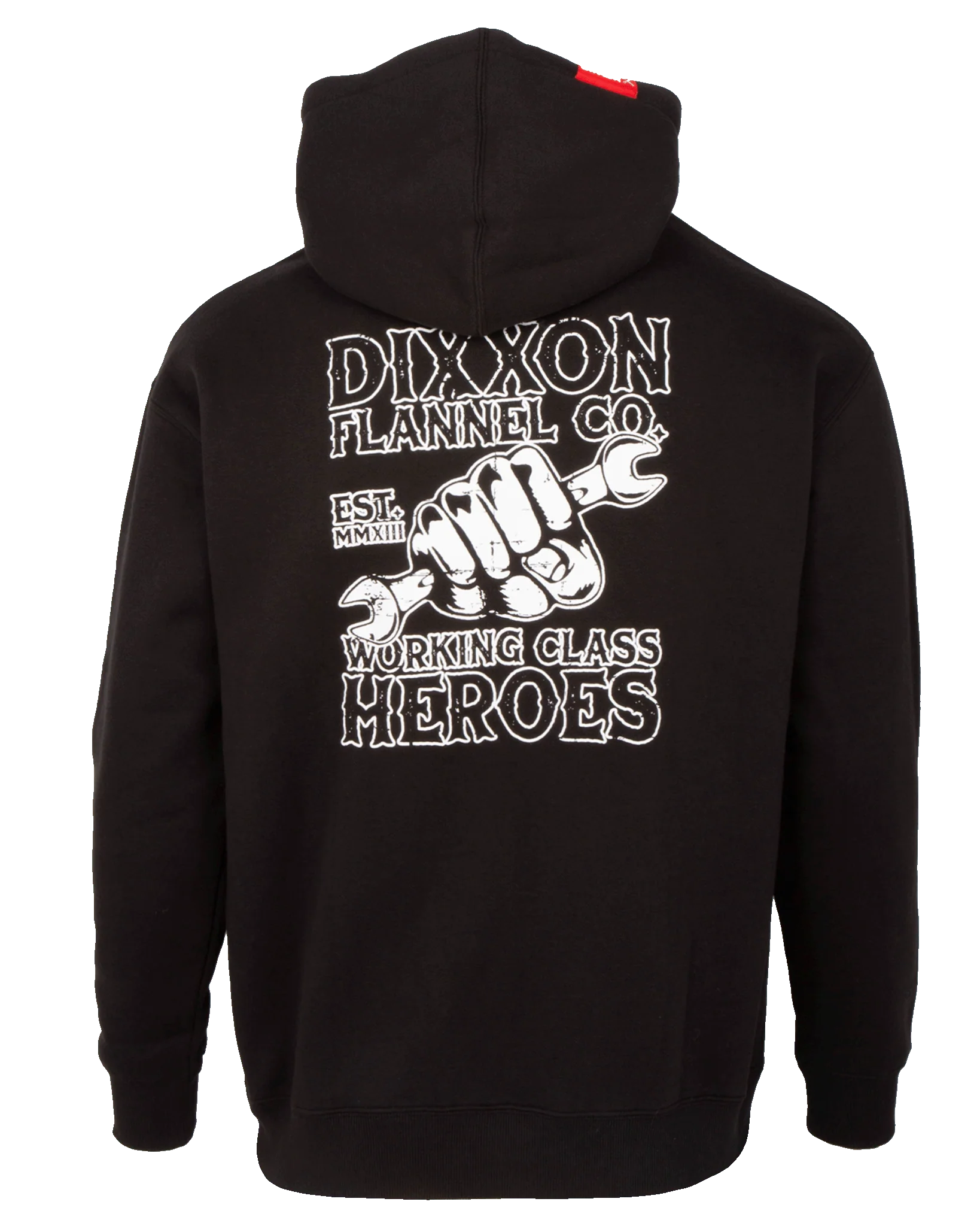 Working Class Fist Zip Up Hoodie - Black - Image 2