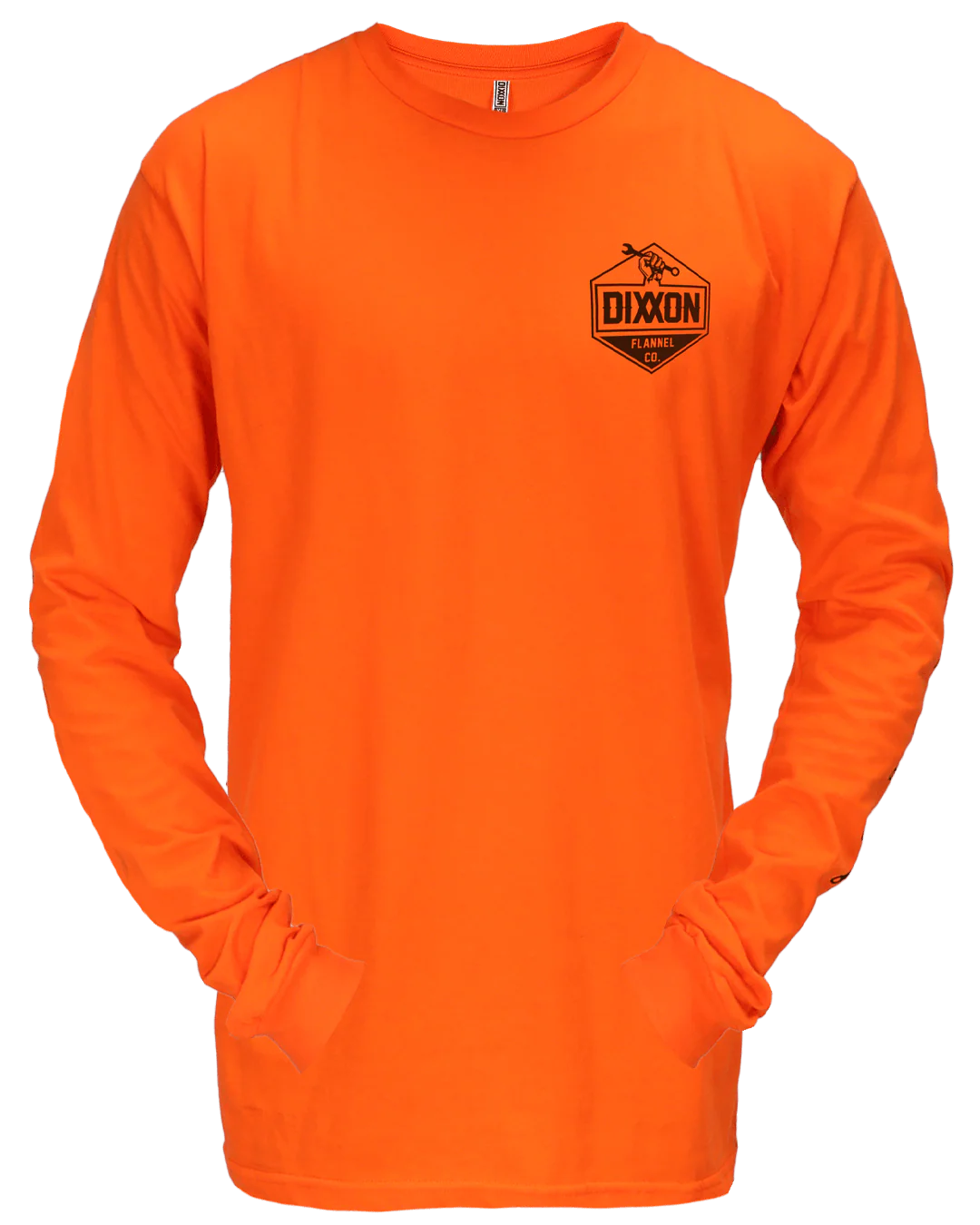Working Class Hi Vis Long Sleeve T-Shirt - Safety Orange - Image 2