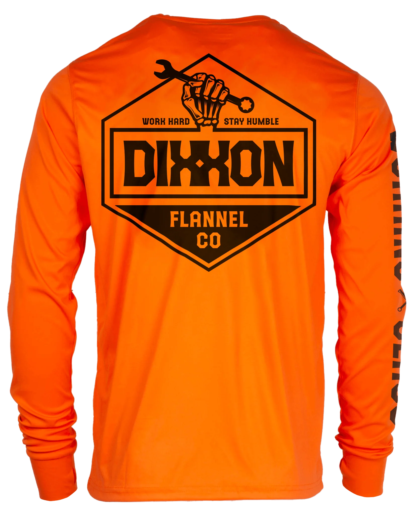 Working Class UV Long Sleeve T-Shirt - Orange - Image 2