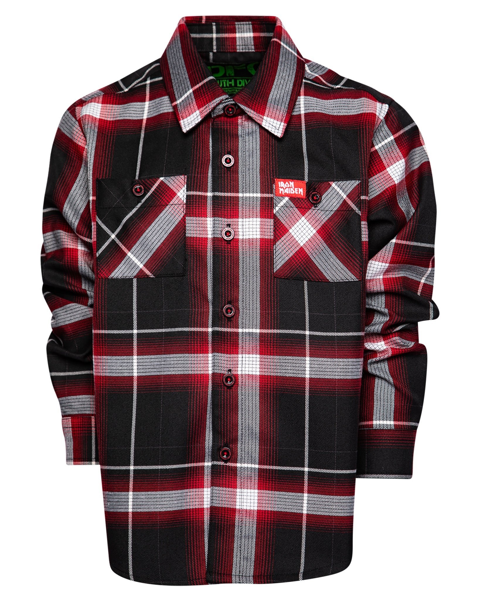 Youth Iron Maiden 50th Anniversary Flannel - Image 2