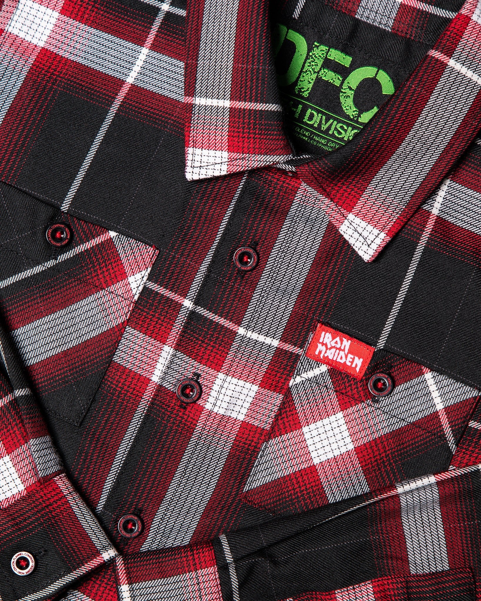 Youth Iron Maiden 50th Anniversary Flannel - Image 3